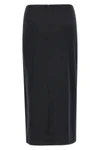 mxmpaggi midi skirt in stretch cotton satin