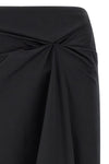 mxmpaggi midi skirt in stretch cotton satin