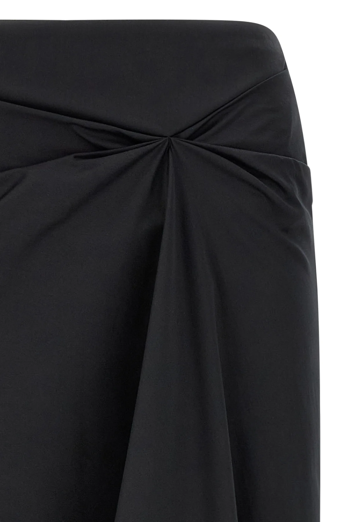 mxmpaggi midi skirt in stretch cotton satin