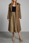 mxmlonza midi skirt in silk blend taffeta