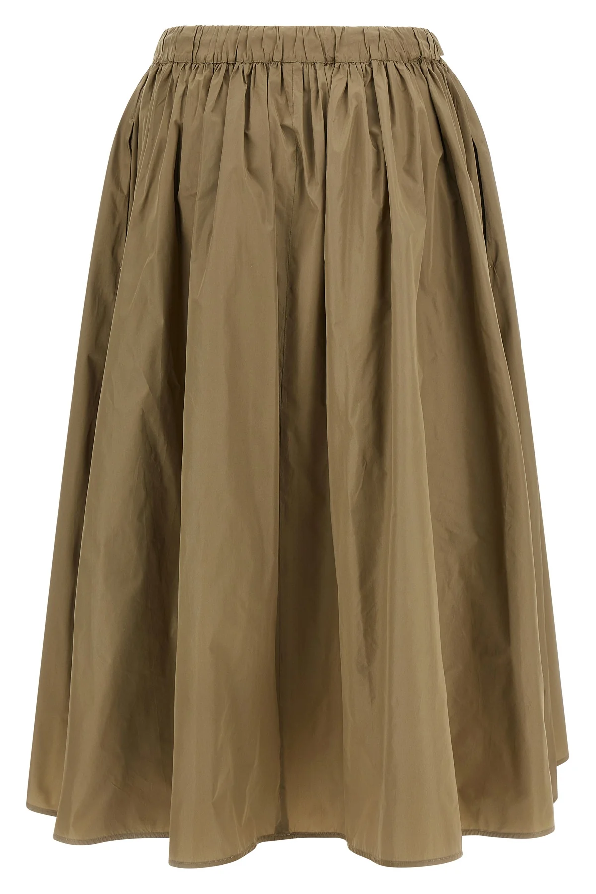 mxmlonza midi skirt in silk blend taffeta