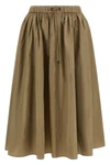 mxmlonza midi skirt in silk blend taffeta