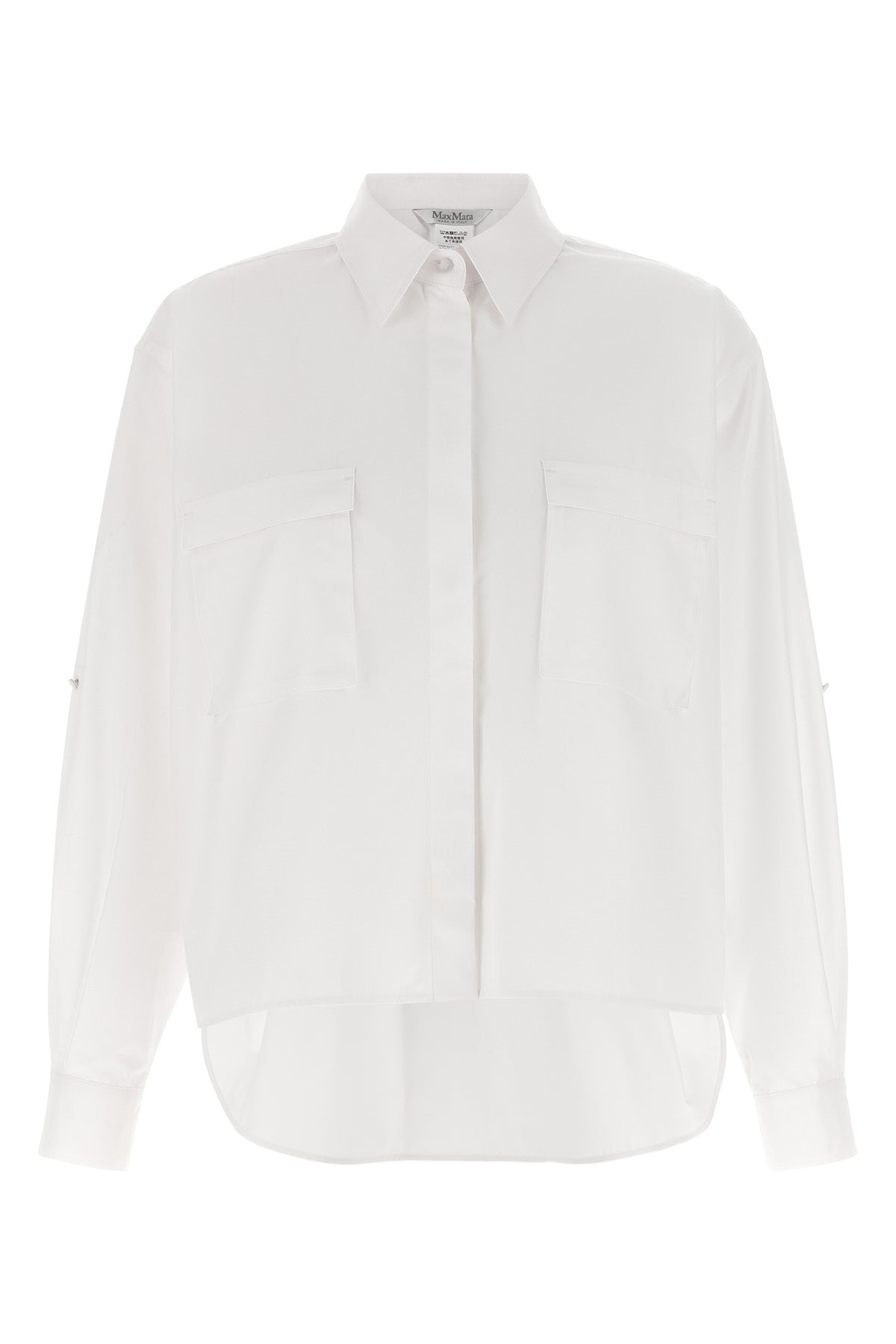 MAX MARA 38 mxmtenue cotton poplin shirt