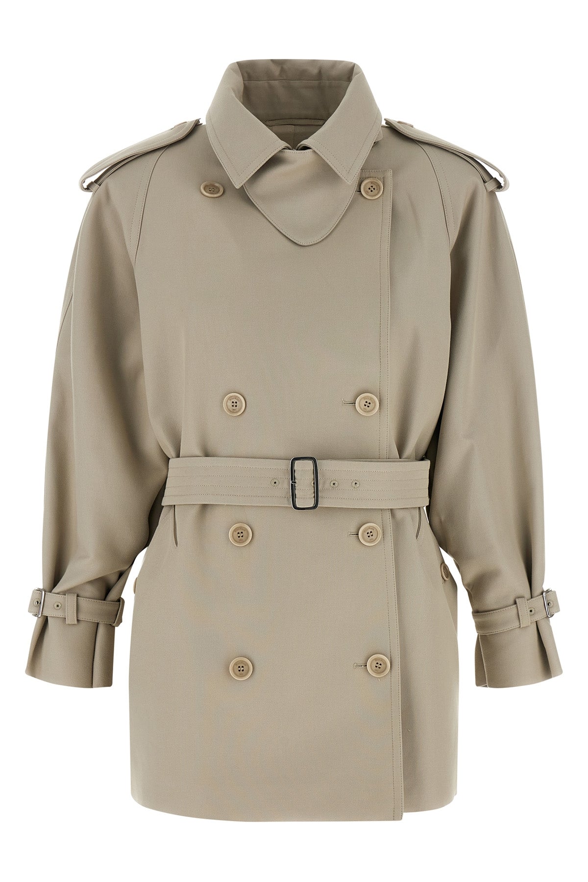 MAX MARA 38 mxscacio double-breasted duster cotton trench coat