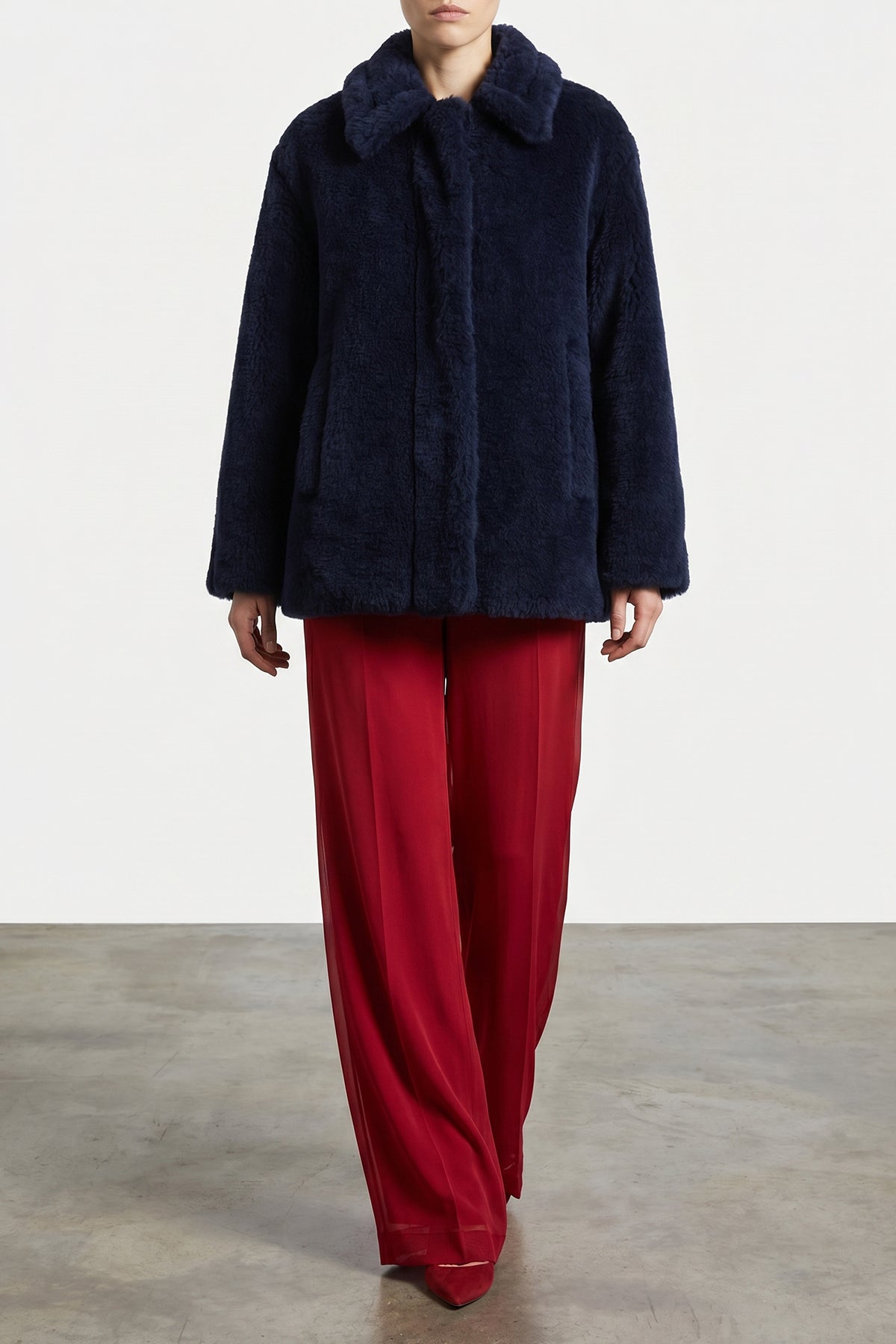 MAX MARA 38 mxeolivi silk organza pants