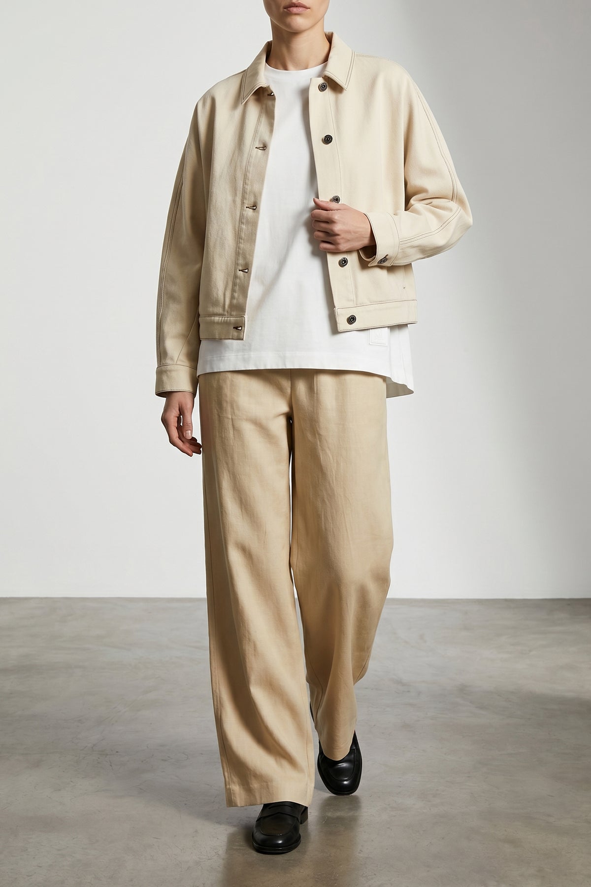 MAX MARA 42 mxmoro pants in washed linen and silk twill