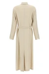 long mxpnordica dress in linen and stretch viscose
