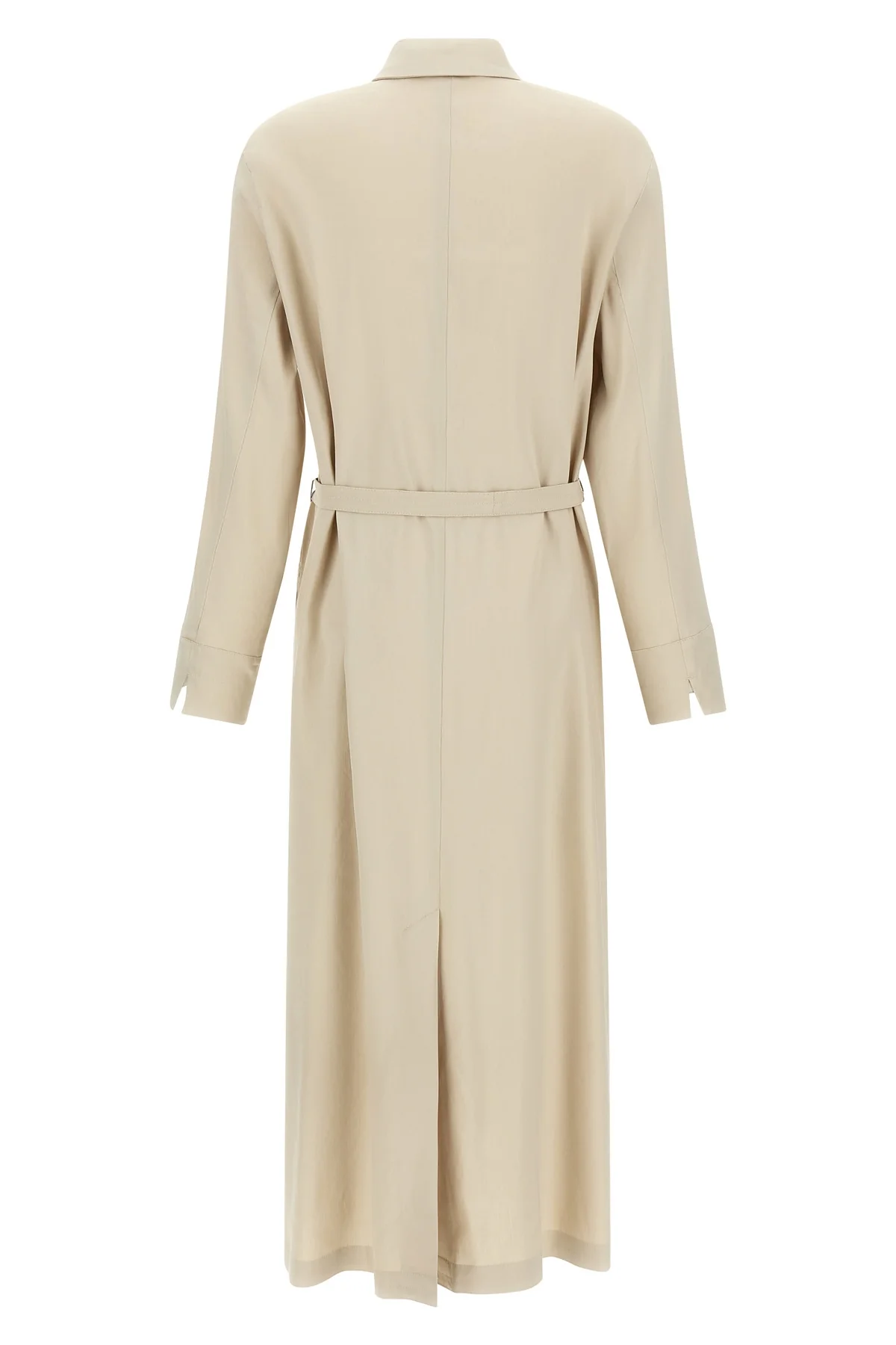 long mxpnordica dress in linen and stretch viscose