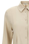 long mxpnordica dress in linen and stretch viscose