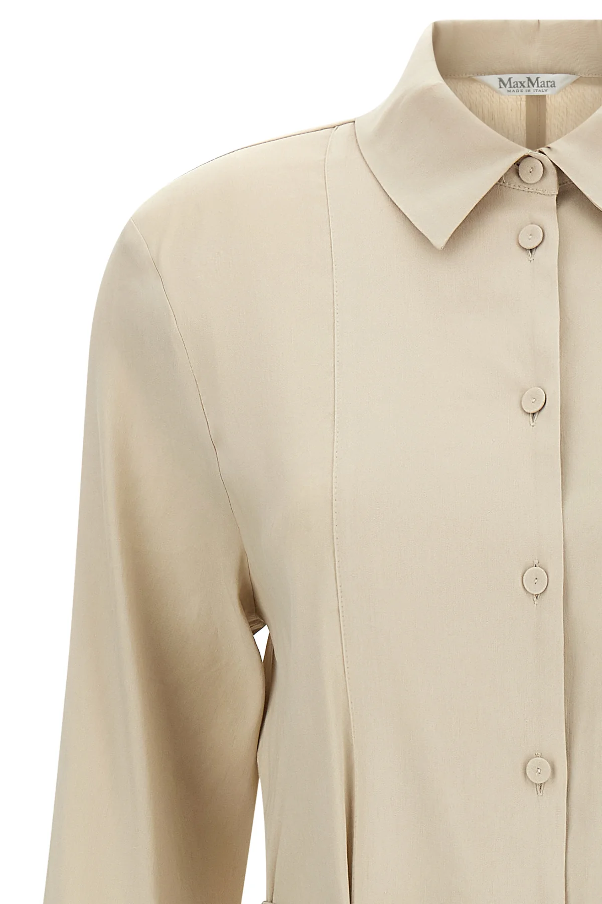 long mxpnordica dress in linen and stretch viscose