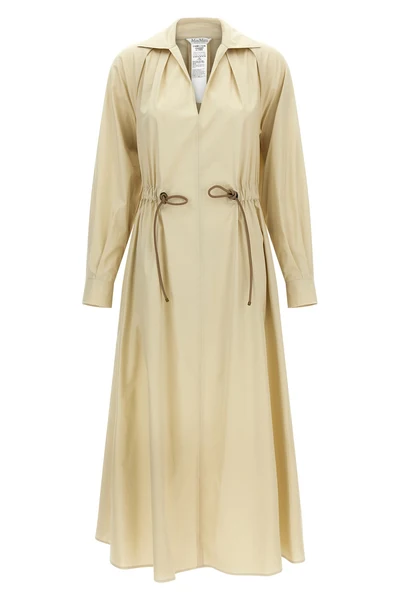 long mxmpedaggi dress in pure cotton poplin