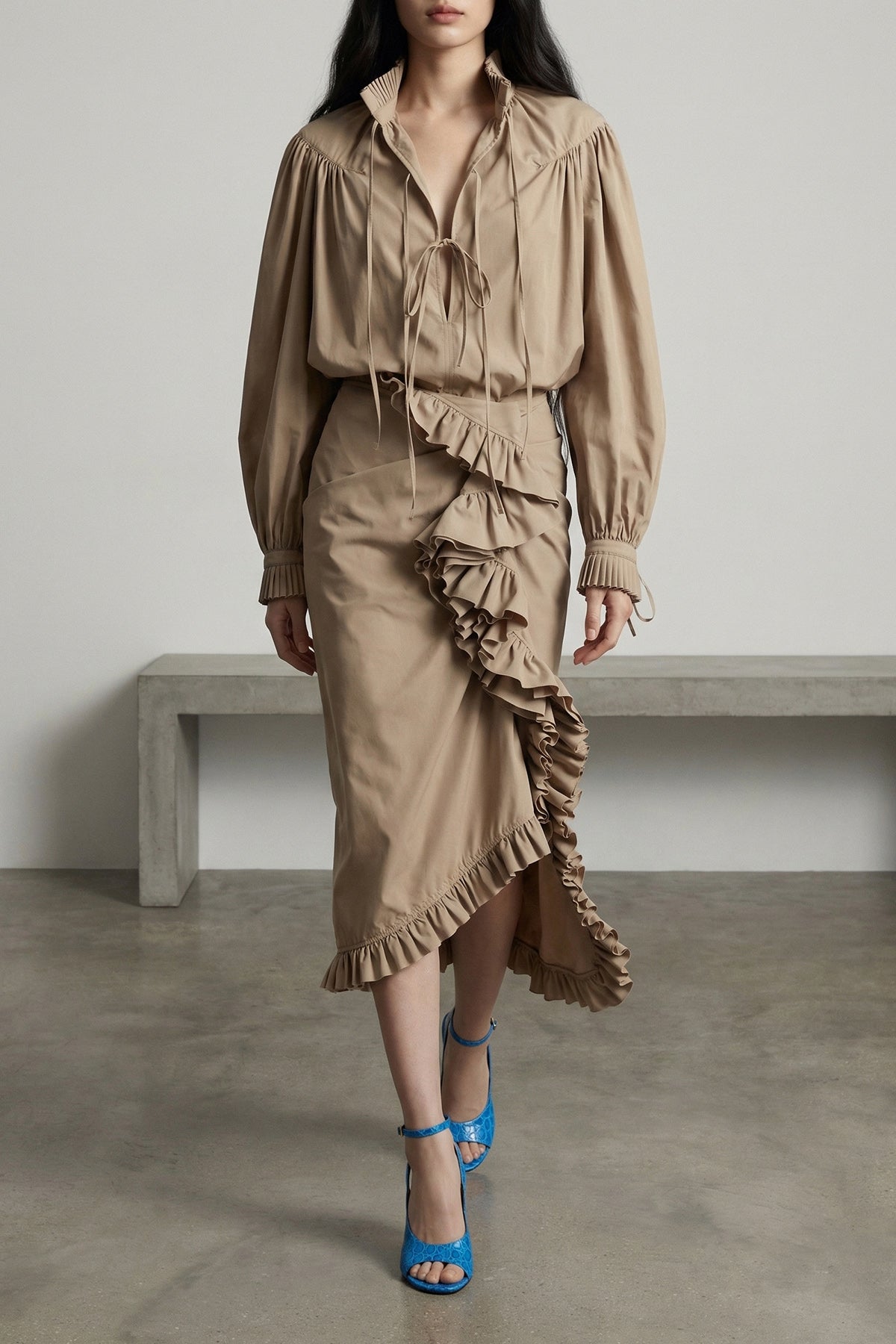 DRIES VAN NOTEN XS catya cotton poplin shirt