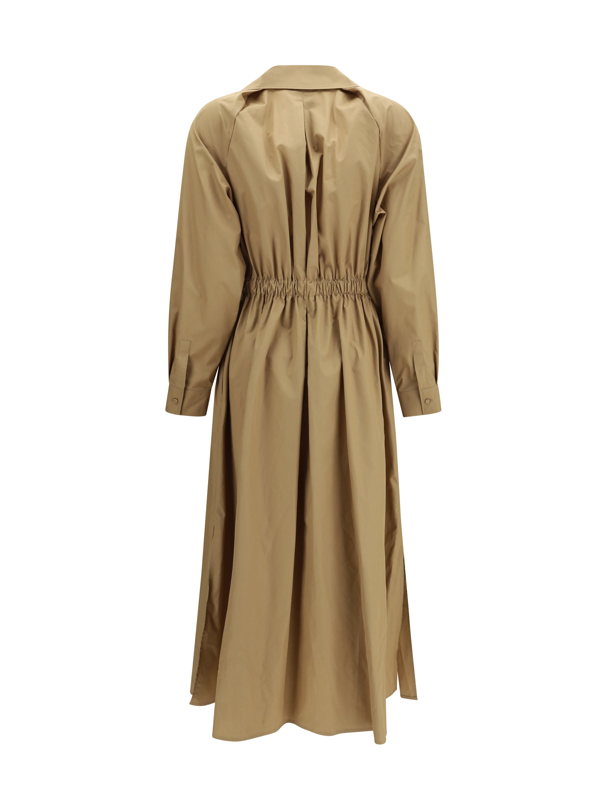 MAX MARA 38 pedaggi midi dress in cotton poplin
