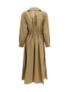 pedaggi midi dress in cotton poplin