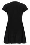 spxere radial effect stretch viscose blend knit dress