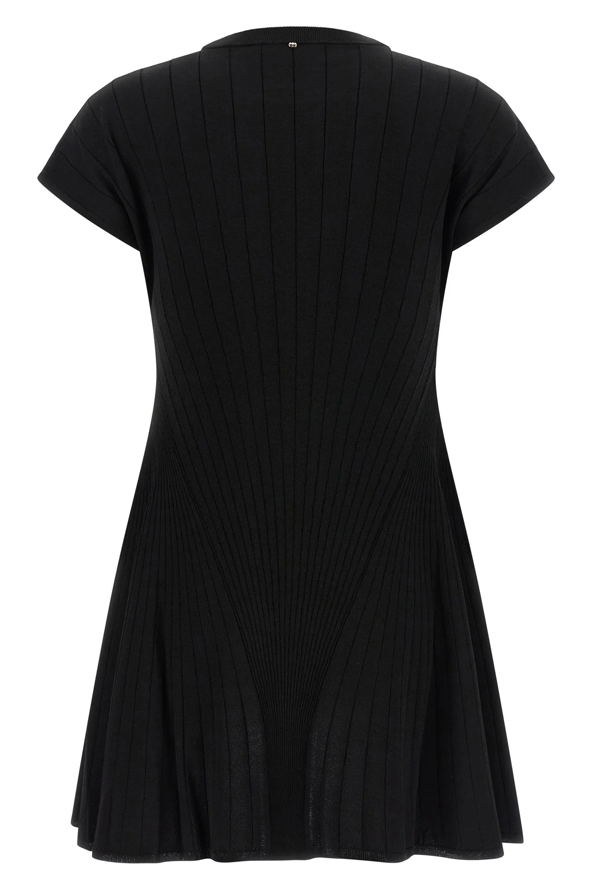 spxere radial effect stretch viscose blend knit dress