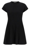 spxere radial effect stretch viscose blend knit dress