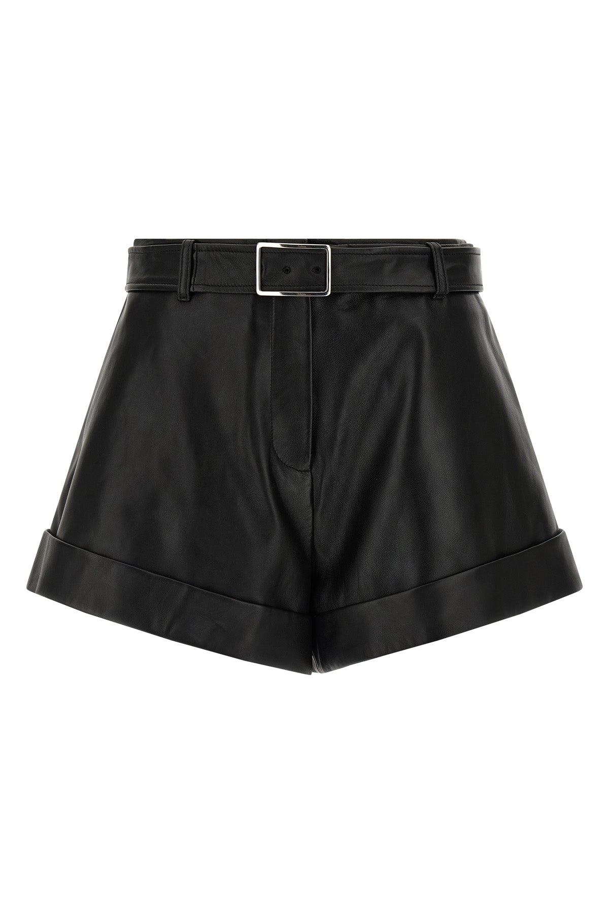 SPORTMAX 38 spxvasaio leather shorts