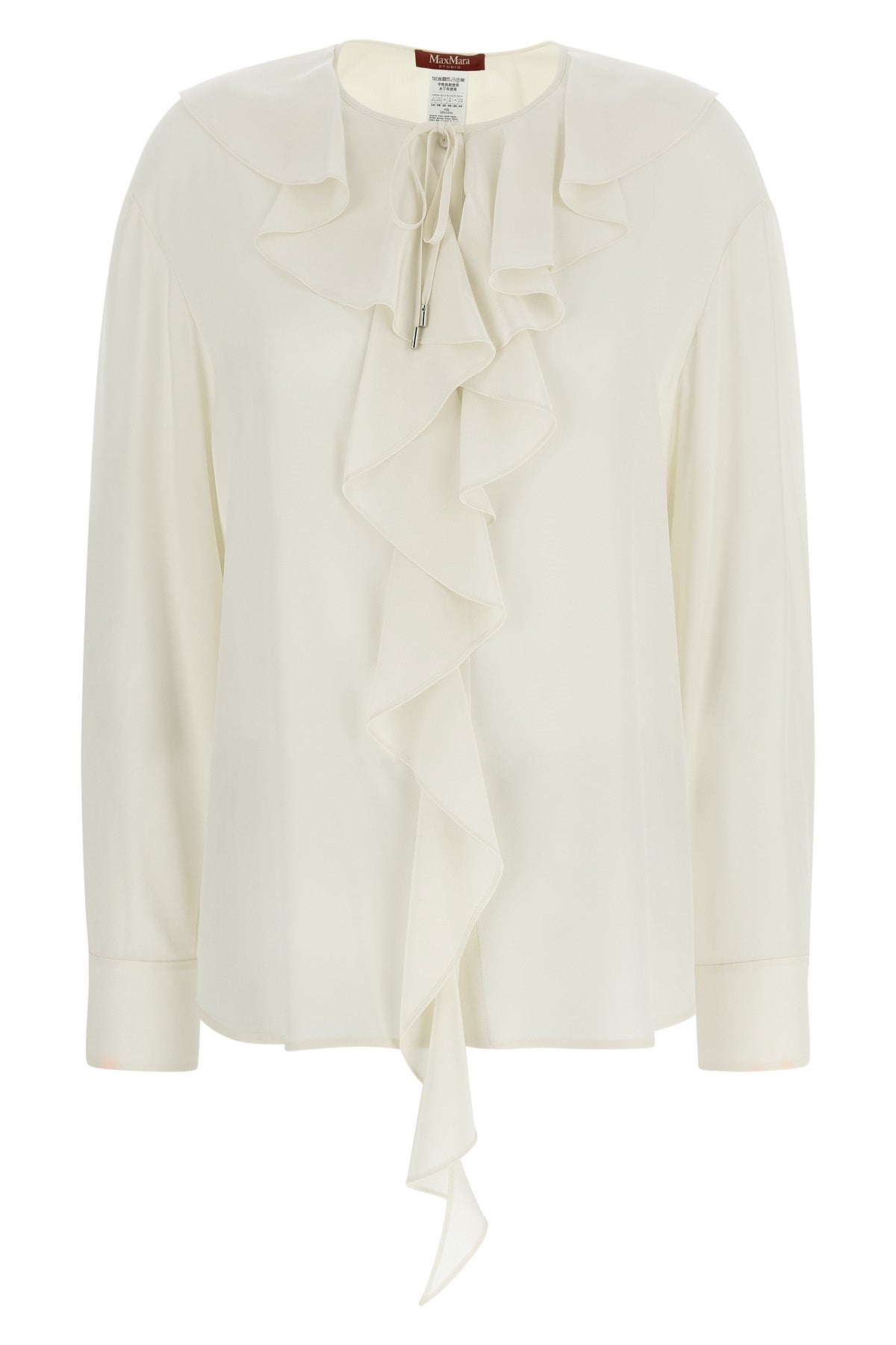 MAX MARA STUDIO 38 mstepica pure silk crêpe de chine blouse