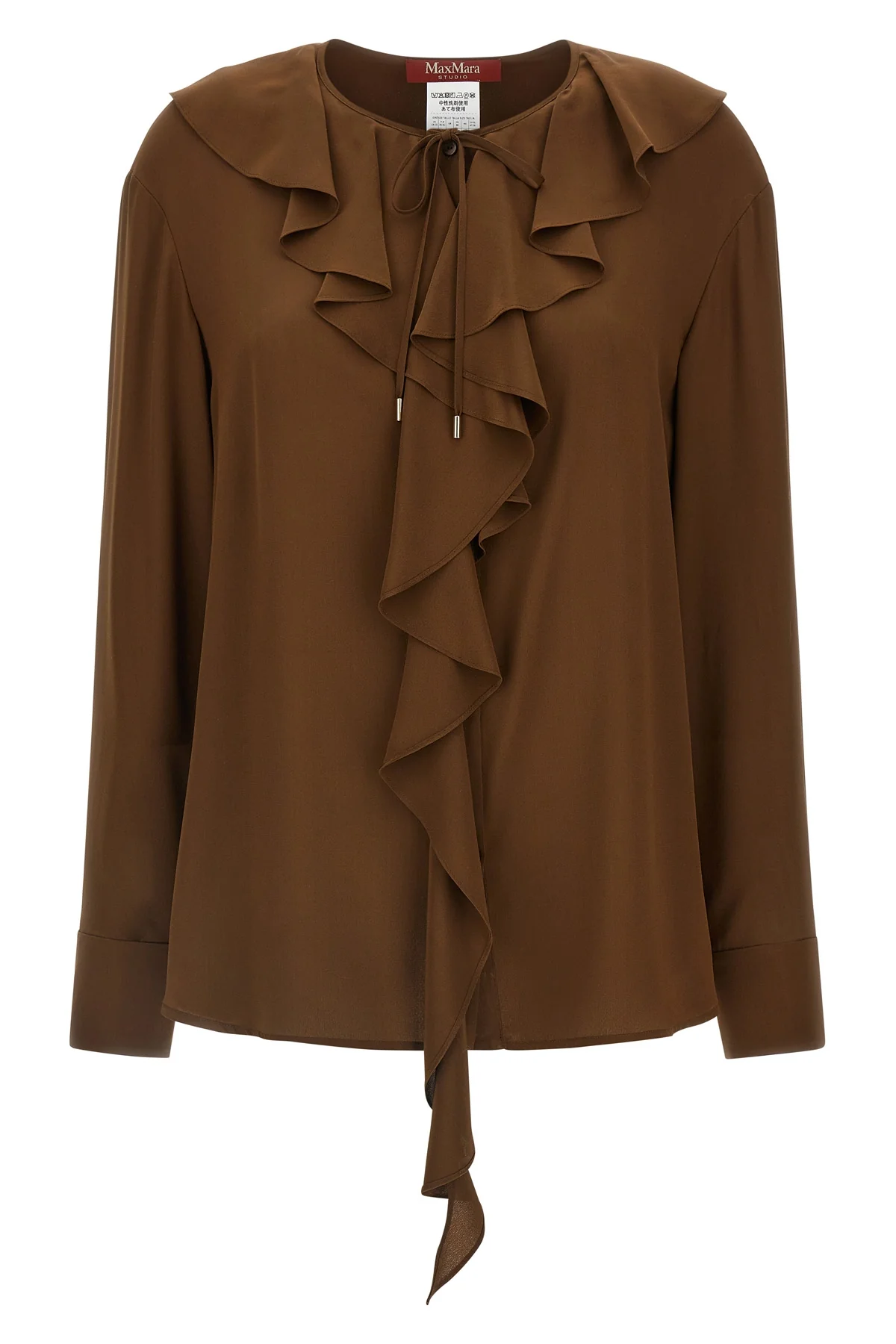 MAX MARA STUDIO 40 mstepica pure silk crêpe de chine blouse