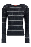 mstpedone flat ribbed wool and silk yarn sweater