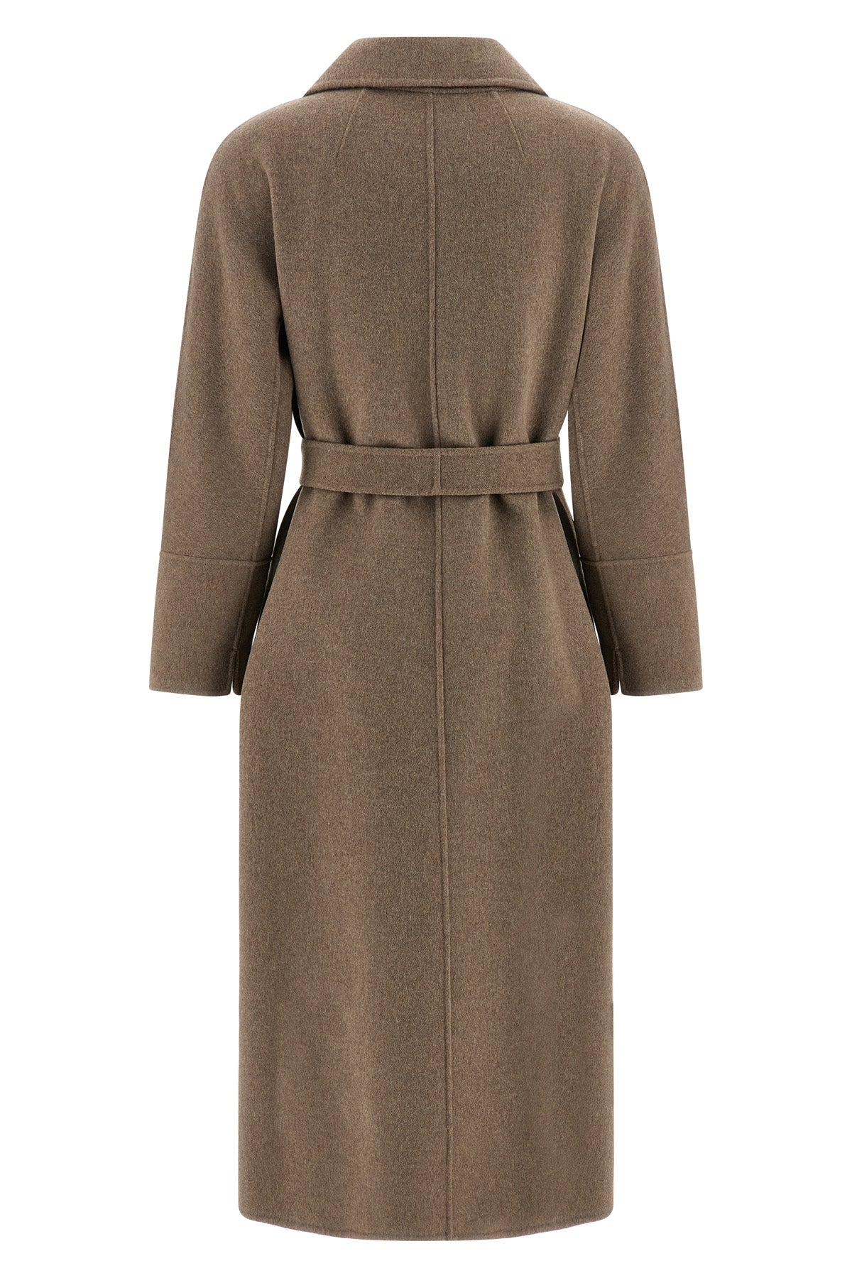 long smmelisa coat in double drap of pure wool sewn by hand