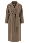 long smmelisa coat in double drap of pure wool sewn by hand