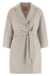arona coat in double drap of pure wool sewn by hand