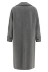 long smmzoe coat in double drap of pure wool sewn by hand