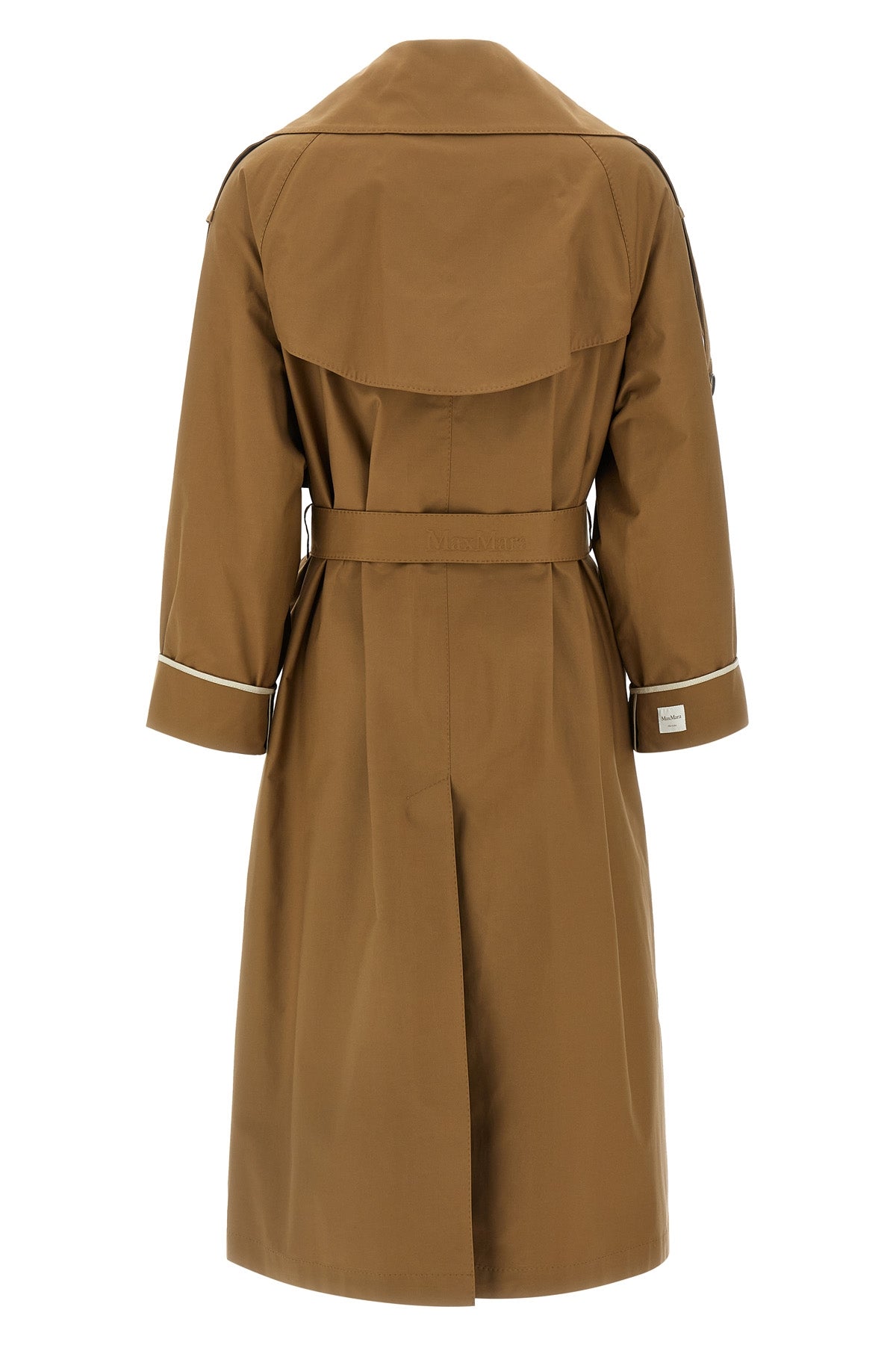 MAX MARA THE CUBE 42 mtcutrench trench coat in waterproof cotton blend twill