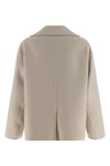 smmmargot double-breasted caban-inspired blazer in double drap of pure wool