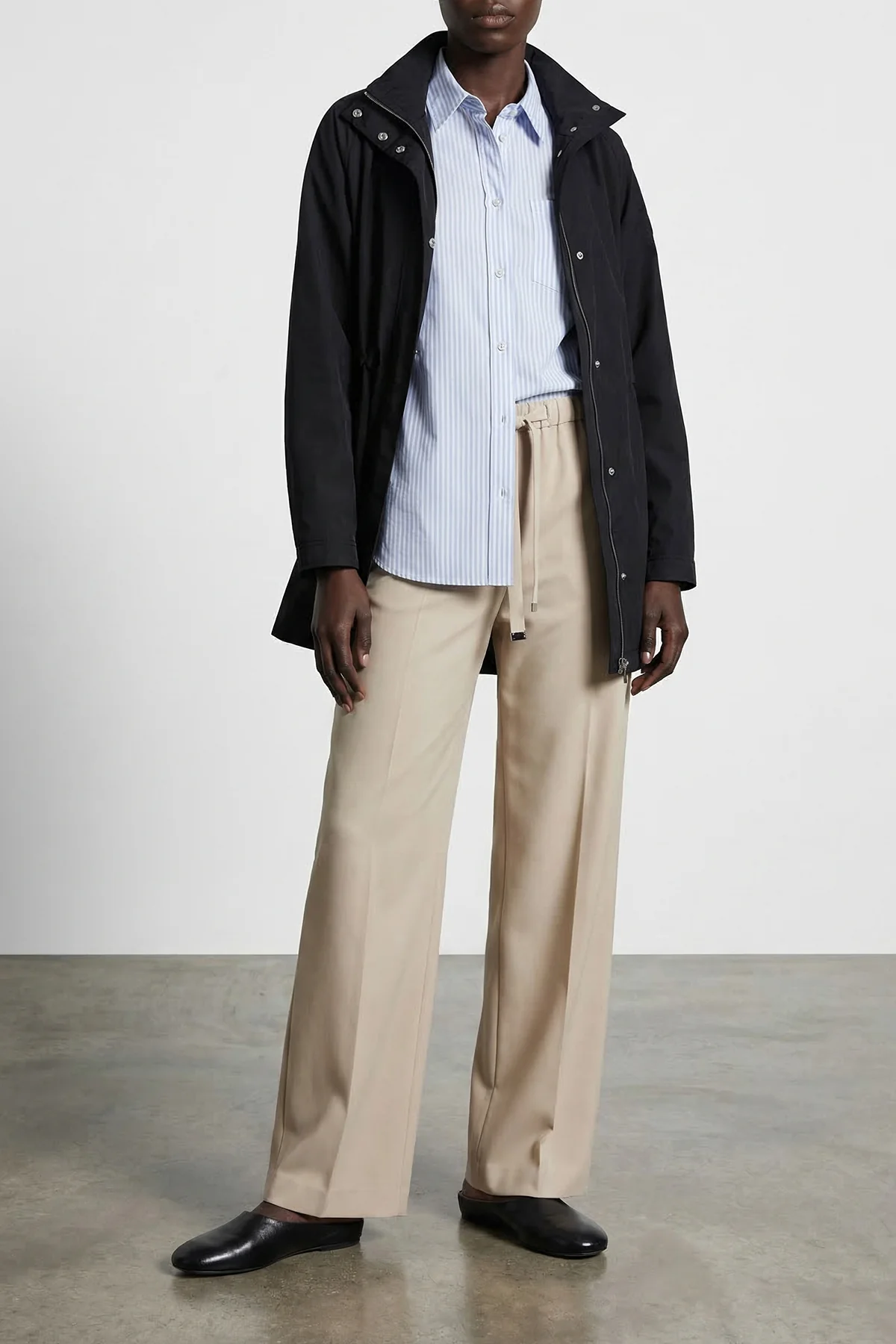 smmargenta pure wool crêpe gabardine joggers
