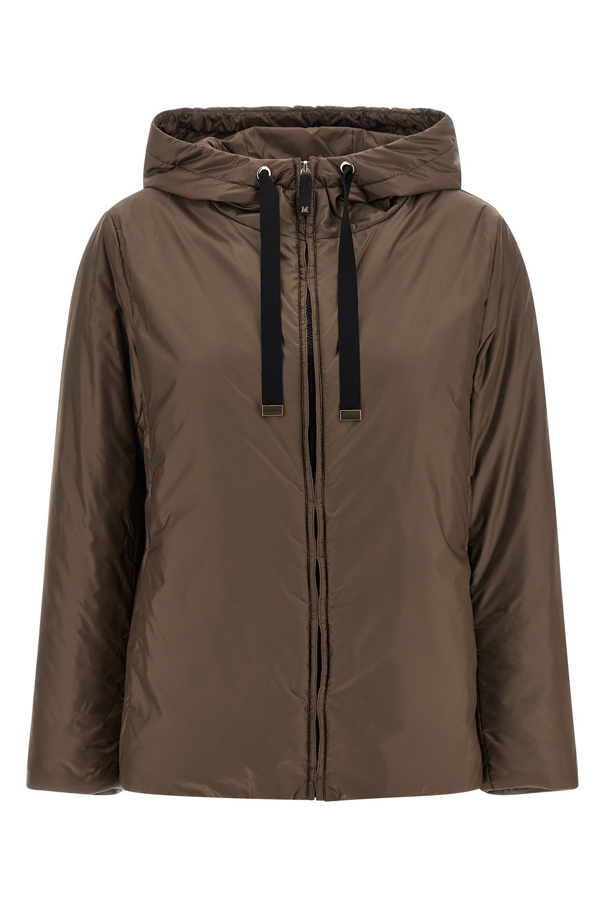 MAX MARA THE CUBE 40 greenh slightly padded cameluxe waterproof canvas jacket