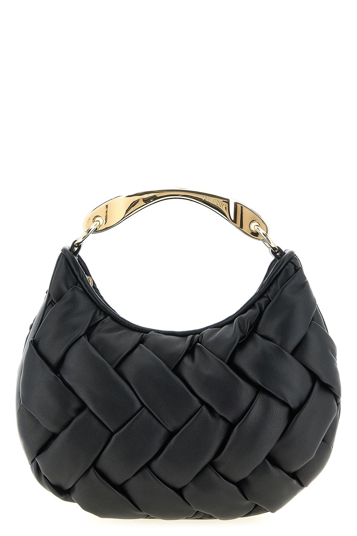 TWIN SET OS nappa effect handbag padded