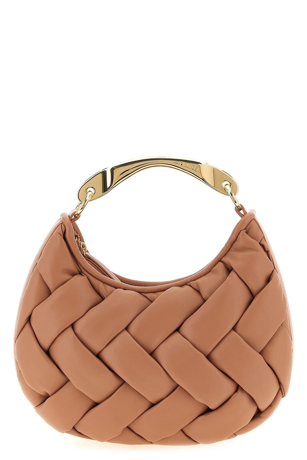 TWIN SET OS nappa effect handbag padded