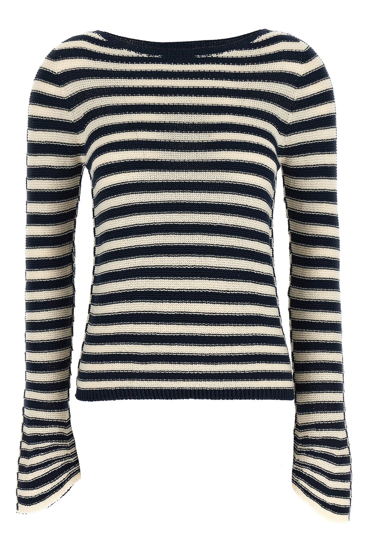 TWIN SET M stretch cotton and polyamide yarn sweater