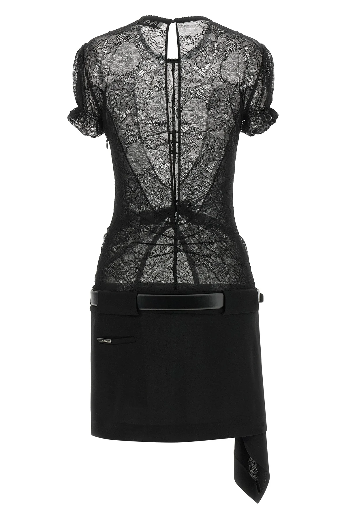 THE ATTICO 42 the the attico mini dress stands out for a construction that combines contrastin