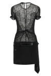 the the attico mini dress stands out for a construction that combines contrastin