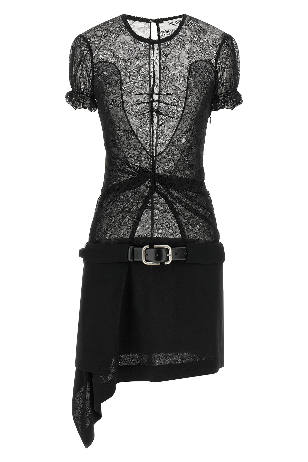 THE ATTICO 42 the the attico mini dress stands out for a construction that combines contrastin