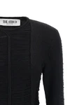 the mini dress the attico defines a new aesthetic through a complex knitting pro