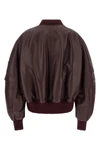 the attico anja bomber jacket in pure lambskin redefines classic volumes throu