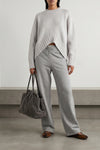 the attico sweater redefines classic knitwear through a sculptural and bold silh
