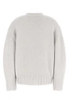 the attico sweater redefines classic knitwear through a sculptural and bold silh