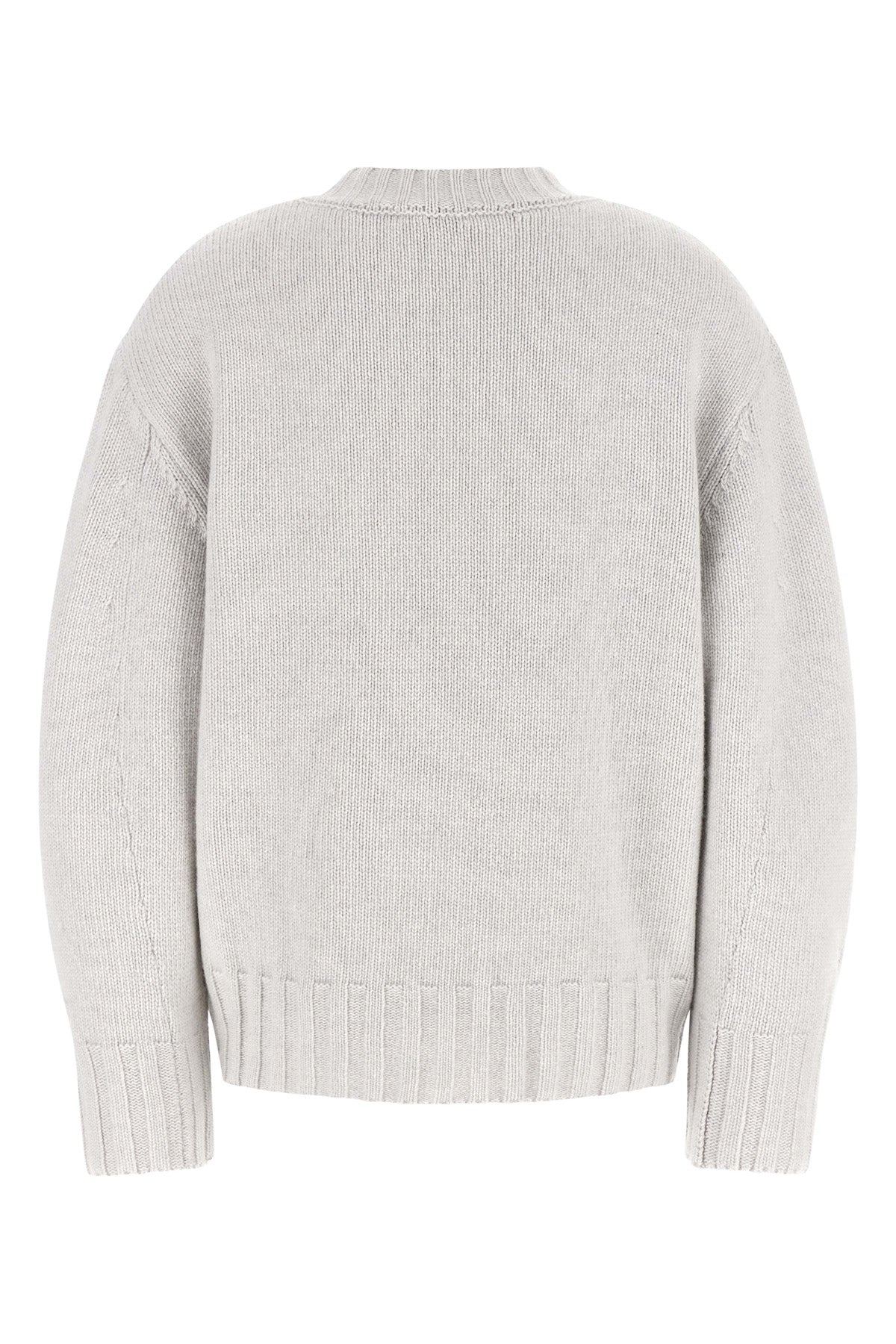 the attico sweater redefines classic knitwear through a sculptural and bold silh