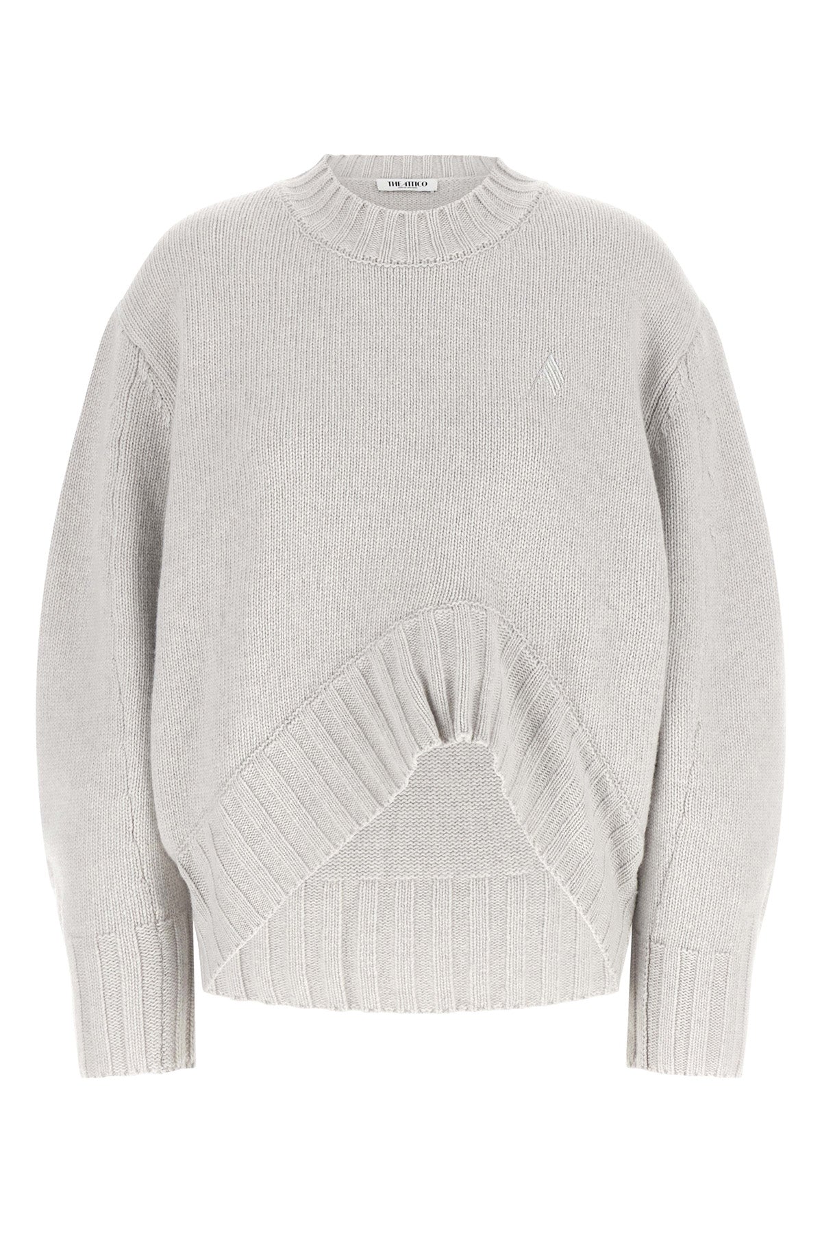 THE ATTICO 36 the attico sweater redefines classic knitwear through a sculptural and bold silh