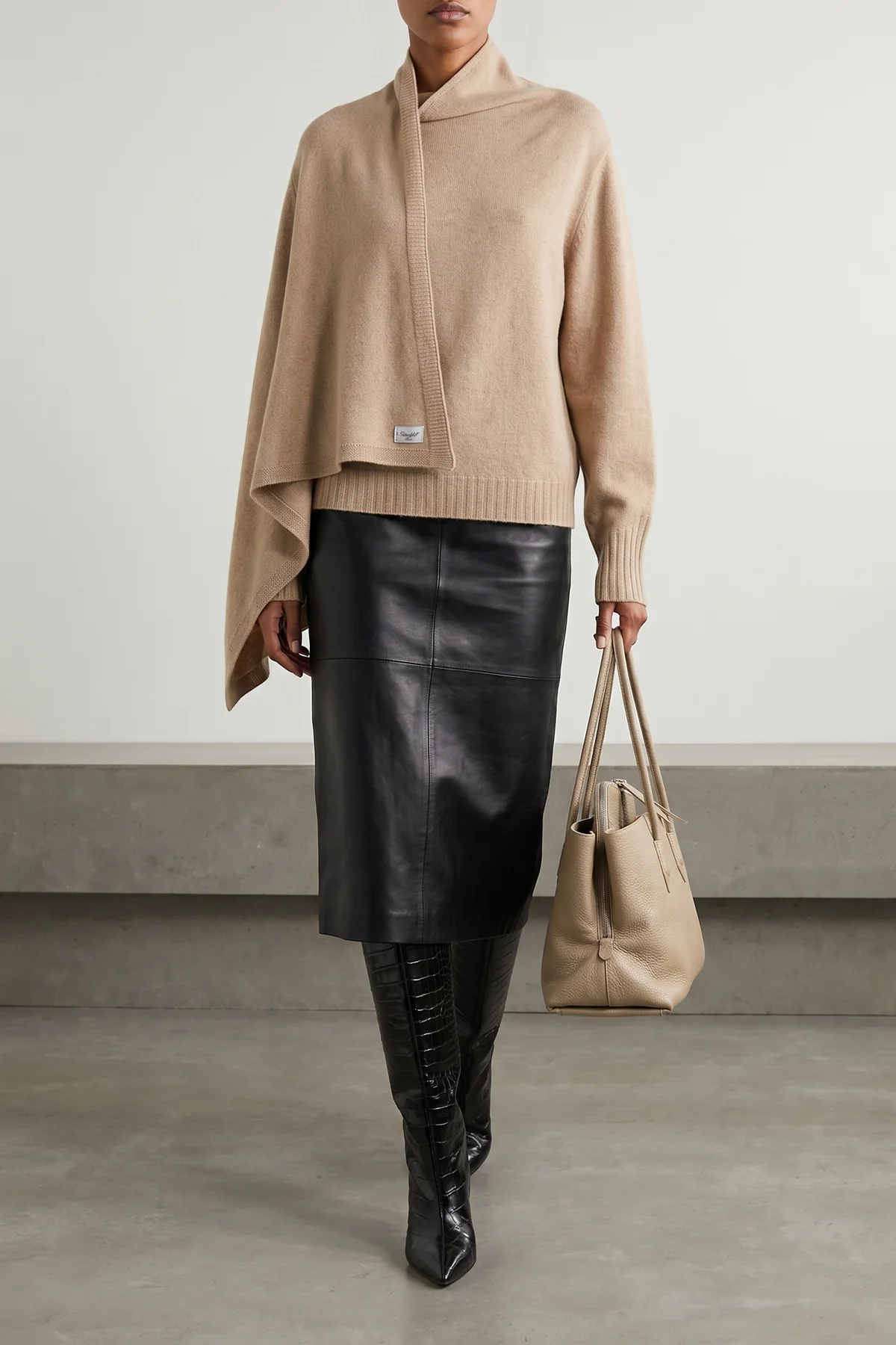 THE ATTICO 38 the attico sweater is distinguished by a sculptural construction defined by an a