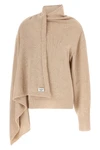 the attico sweater is distinguished by a sculptural construction defined by an a