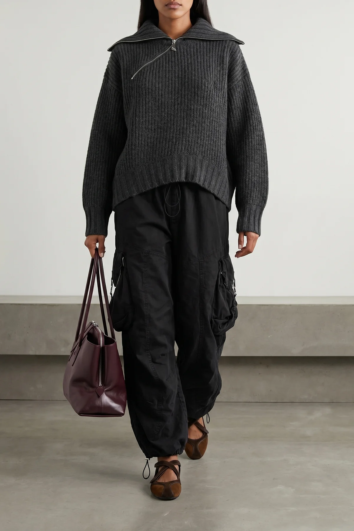 THE ATTICO 36 the the attico sweater redefines knitwear codes through a structured silhouette