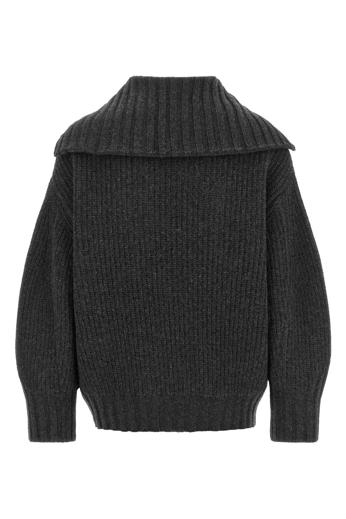the the attico sweater redefines knitwear codes through a structured silhouette