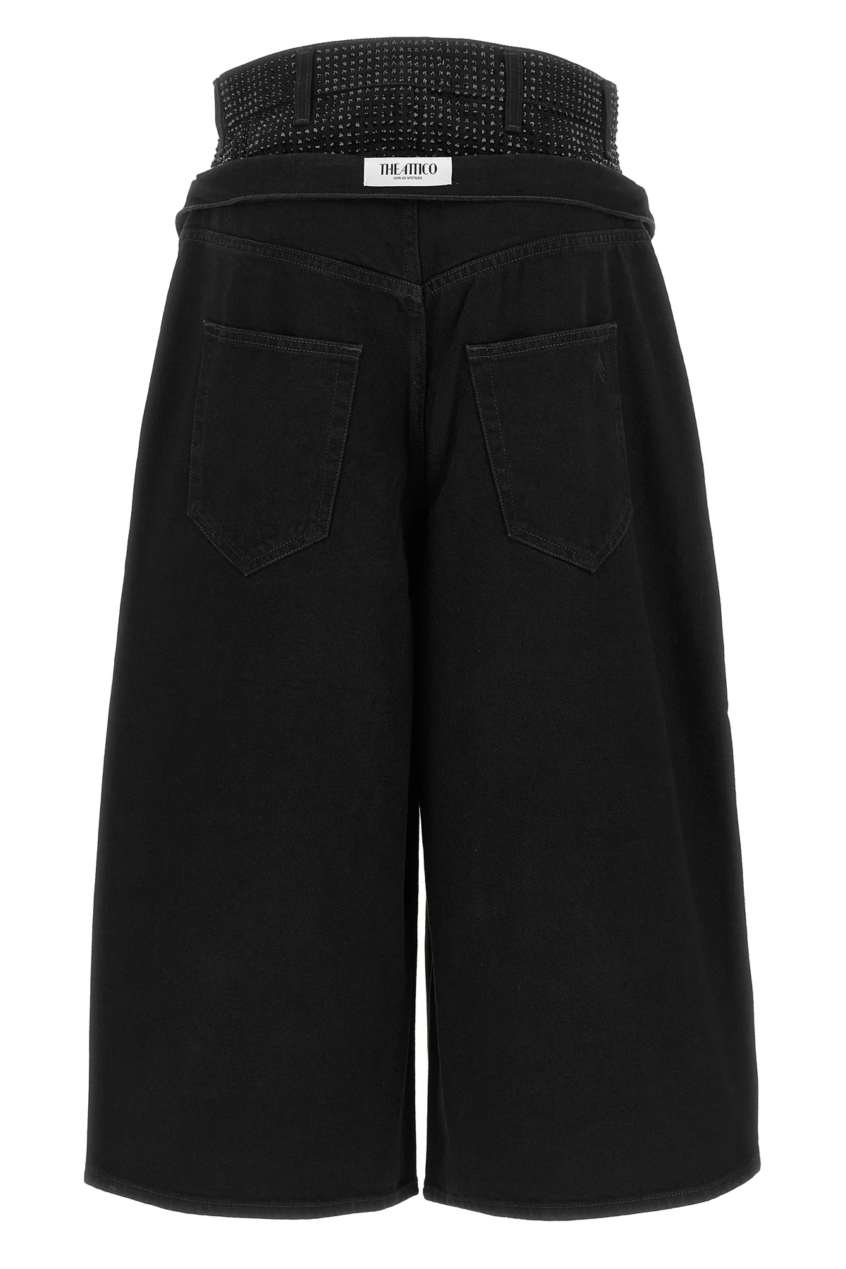 THE ATTICO 25 the attico cropped jeans feature a distinctive double-waist construction